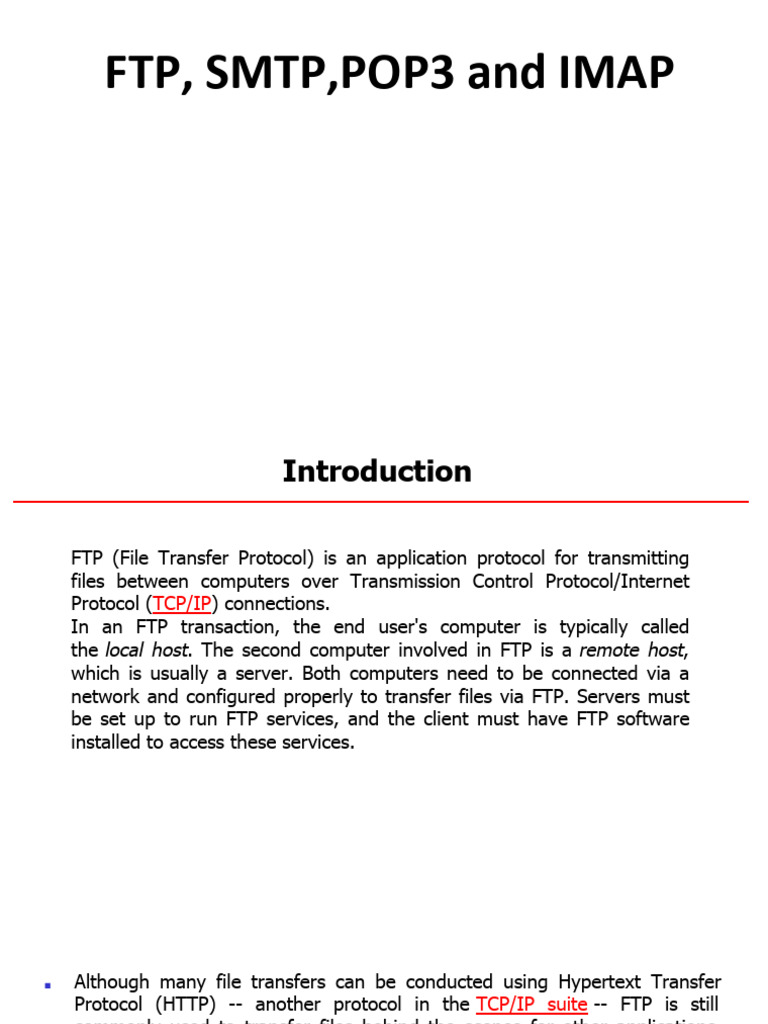 PPT-10-1 | PDF | File Transfer Protocol | Computer Mediated Communication