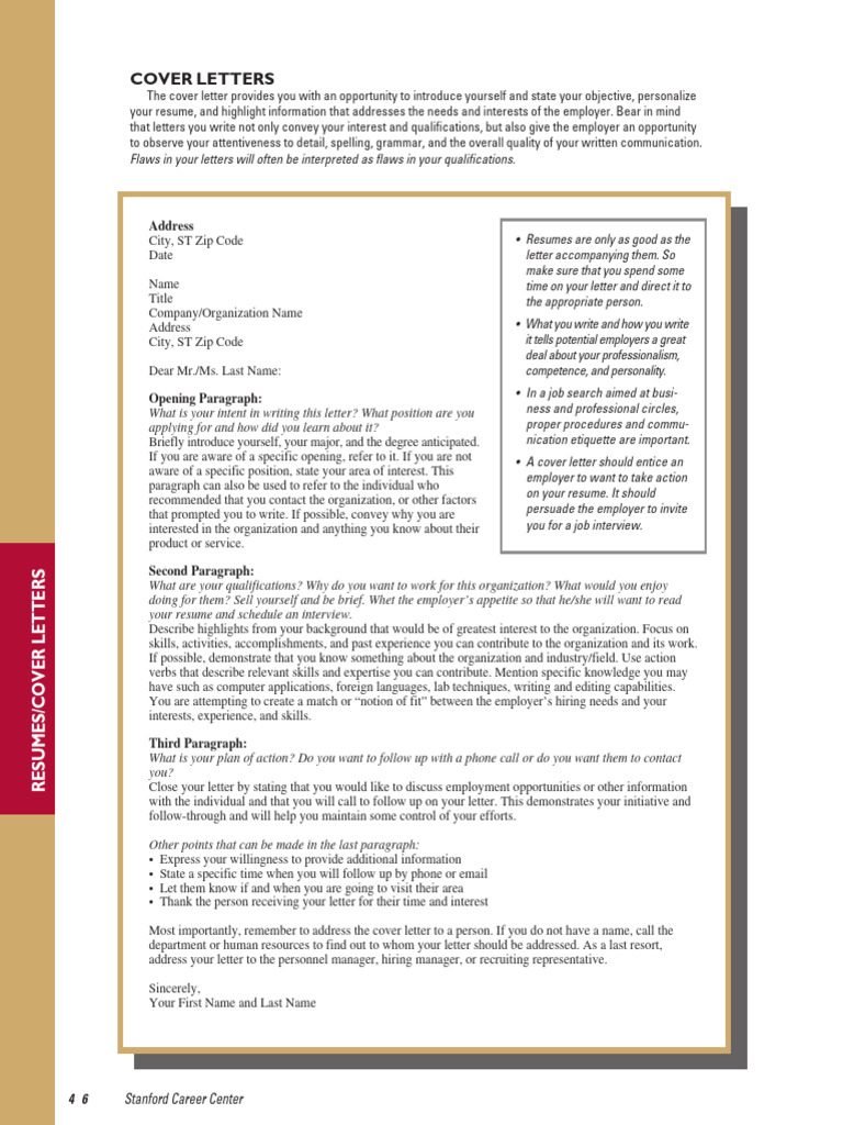 Effective Cover Letter Guide | PDF | Résumé
