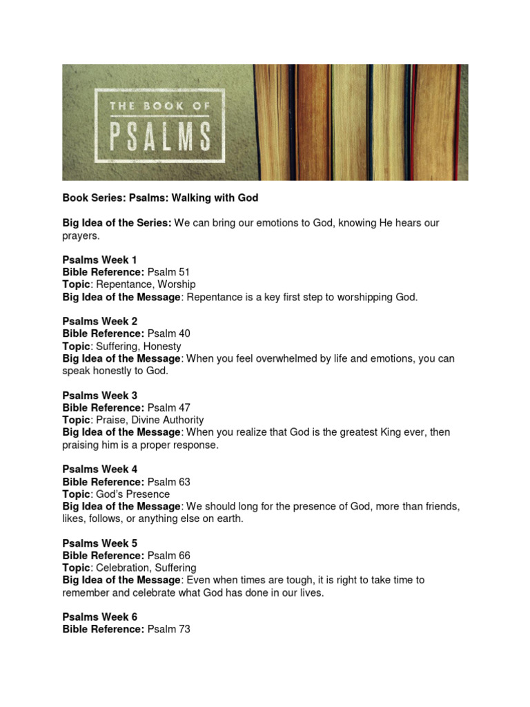 Book of Psalms | PDF