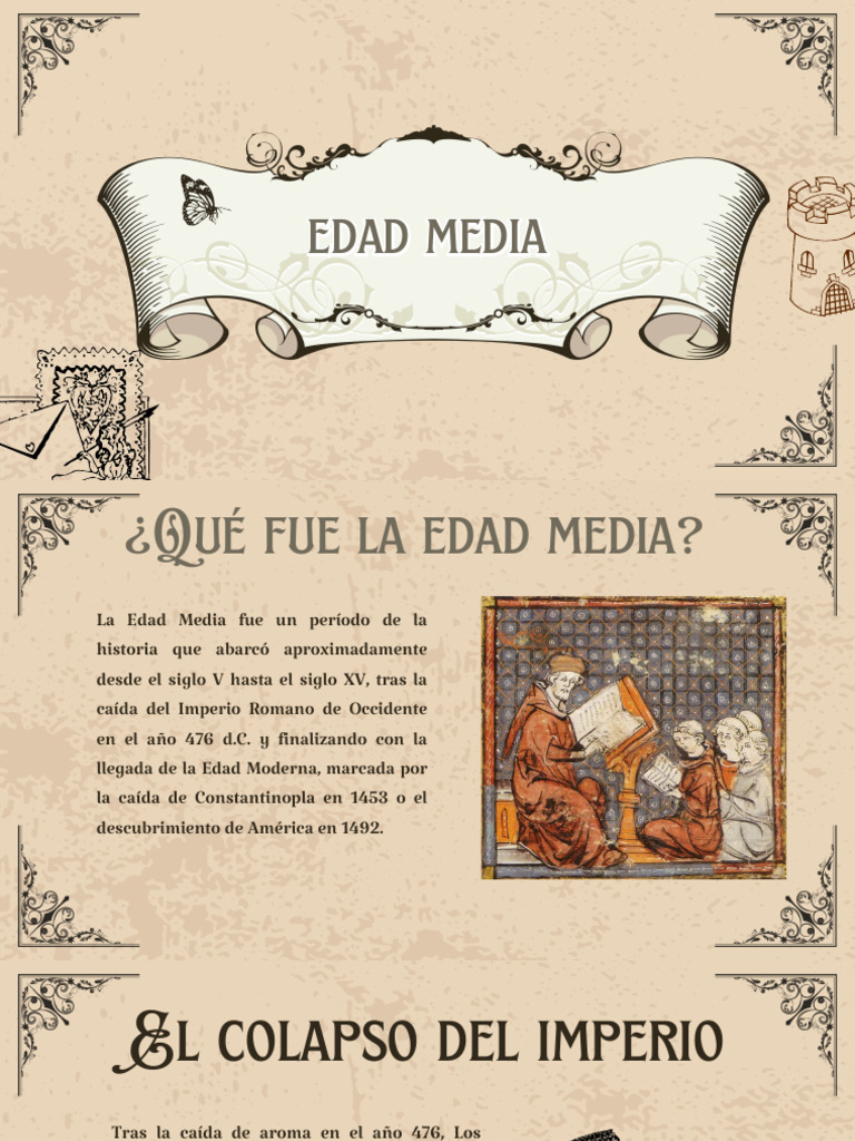 Historia y características de la Edad Media | PDF | Edades medias ...
