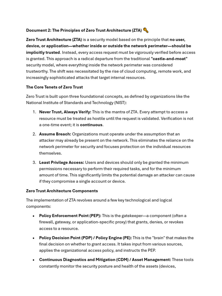Zero Trust | PDF | Security | Computer Security