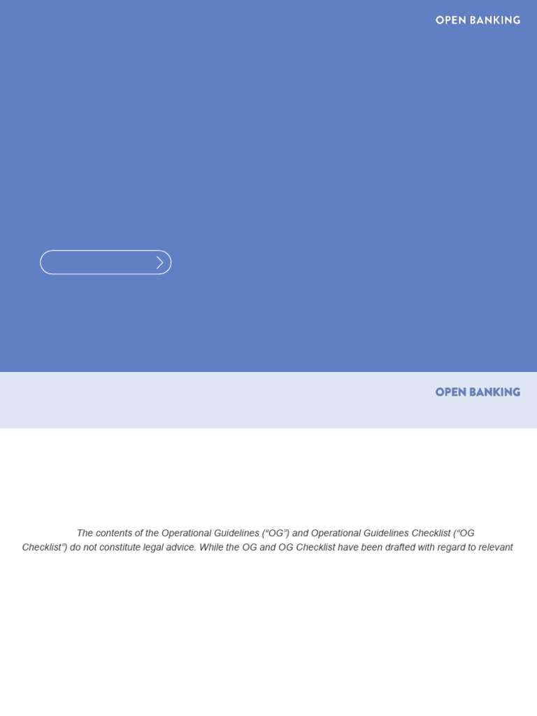 Open Banking Operational Guidelines | PDF