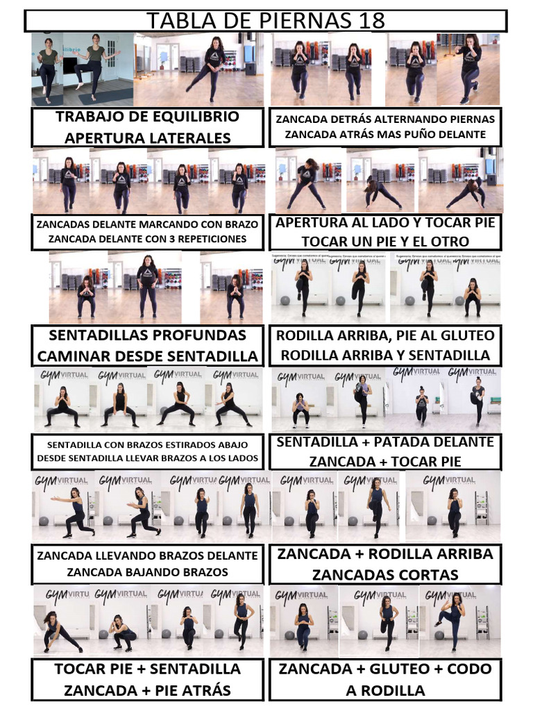 Ejercicios Completos de Cuerpo y Core | PDF | Codo | Extremidades ...
