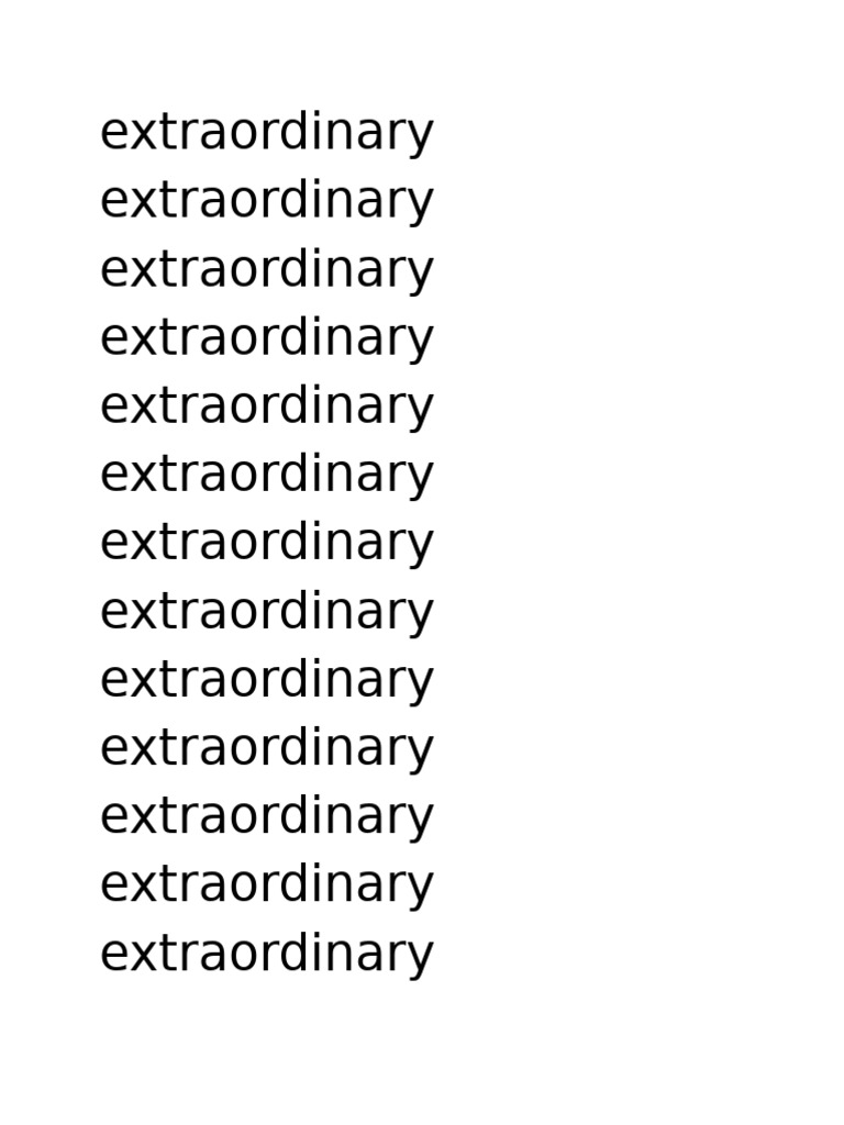Extraordinary Repetition Analysis | PDF