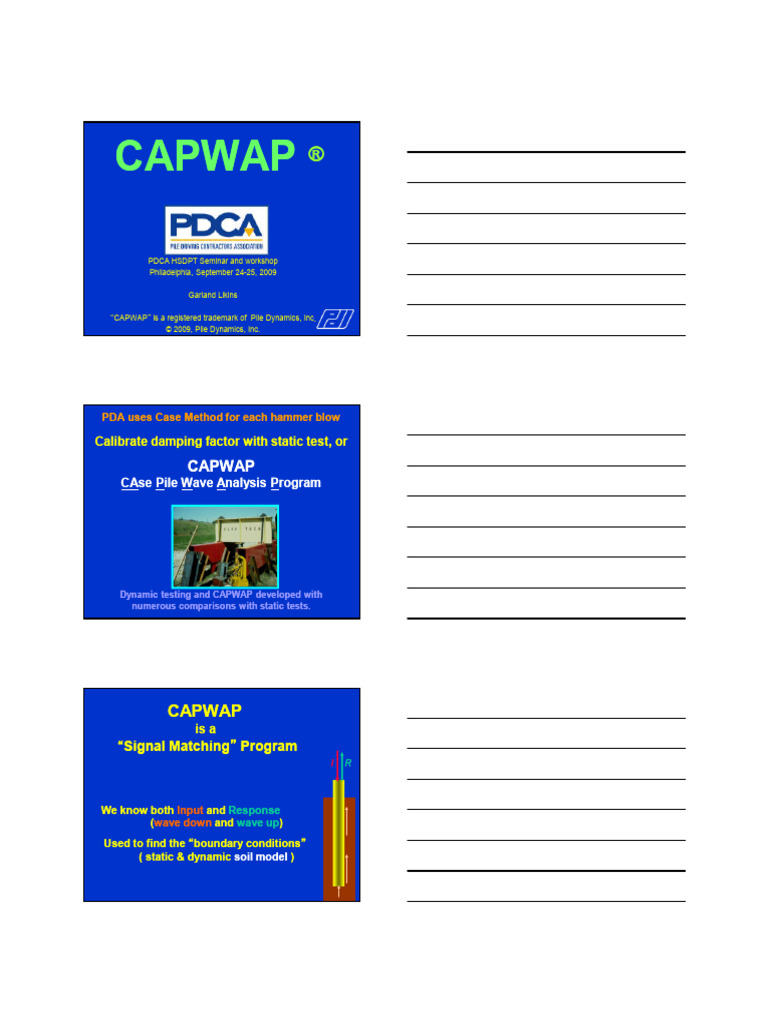 CAPWAP Method for Pile Analysis | PDF