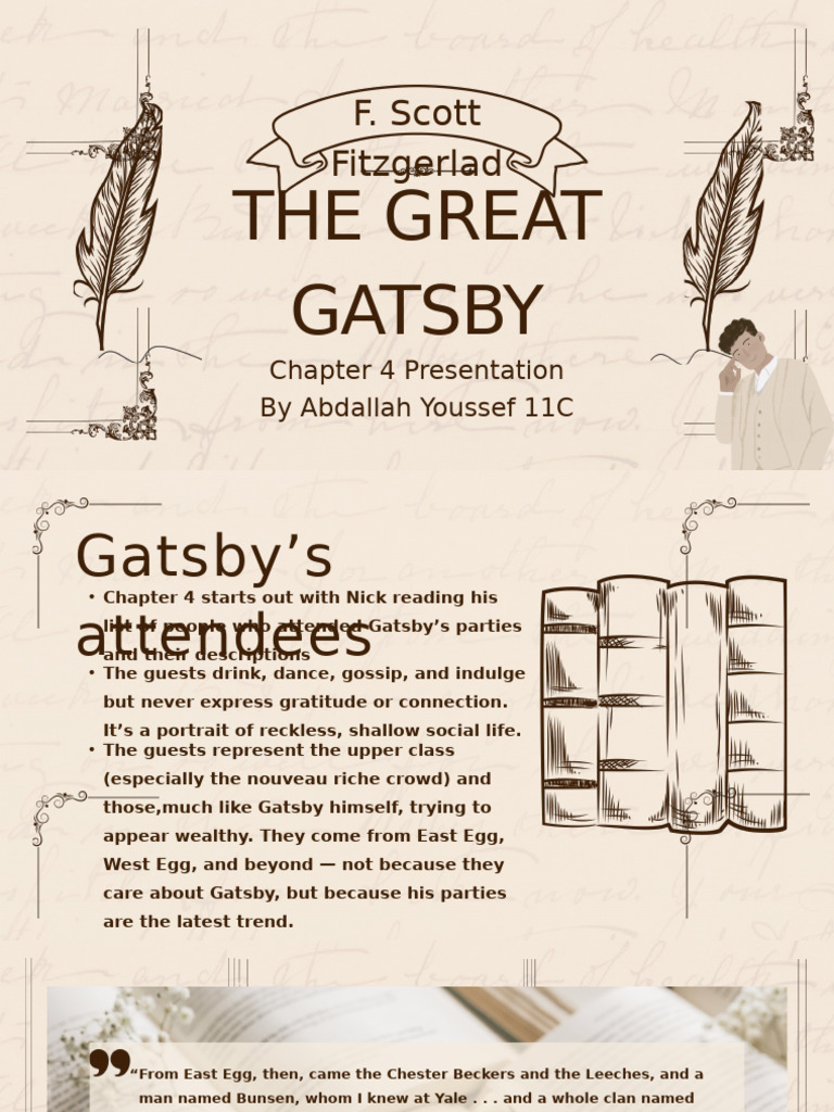 Gatsby Chapter 4 | PDF | The Great Gatsby