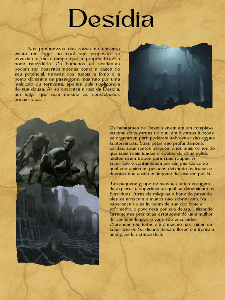 Aventura em Desídia: Enfrentando a Deusa | PDF
