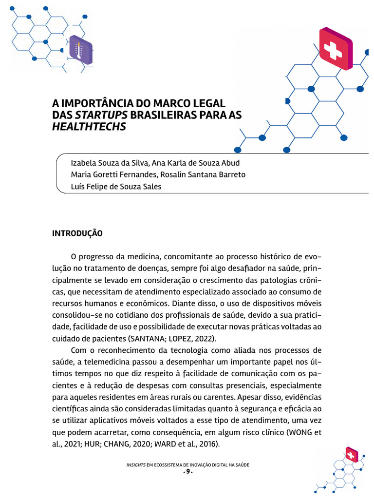Marco Legal das Startups e Healthtechs | PDF | Empresa Startup ...
