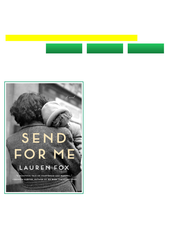 Send for Me First Edition Lauren Fox full chapters instanly | PDF