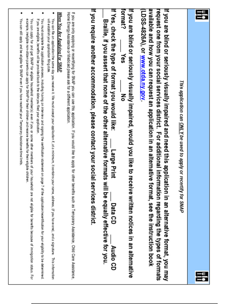 New York SNAP Application Guide | PDF | Supplemental Nutrition ...