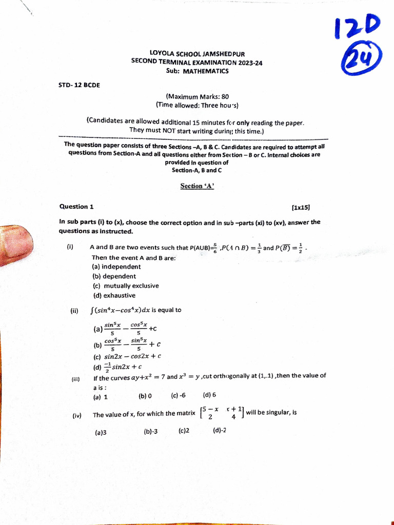 QP Math | PDF | Subscription Business Model