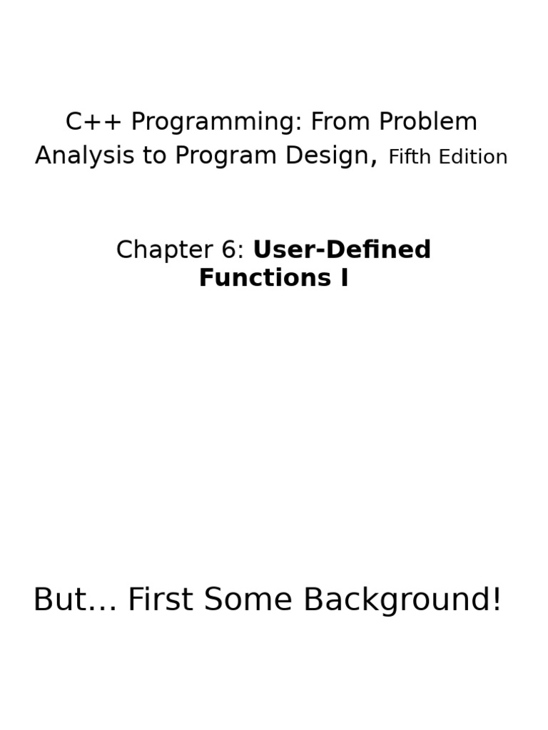 C++ User-Defined Functions Guide | PDF | Computer Data Storage ...