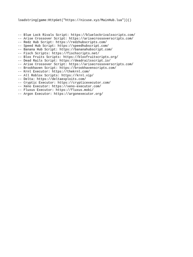Essential Roblox Scripts and Executors | PDF