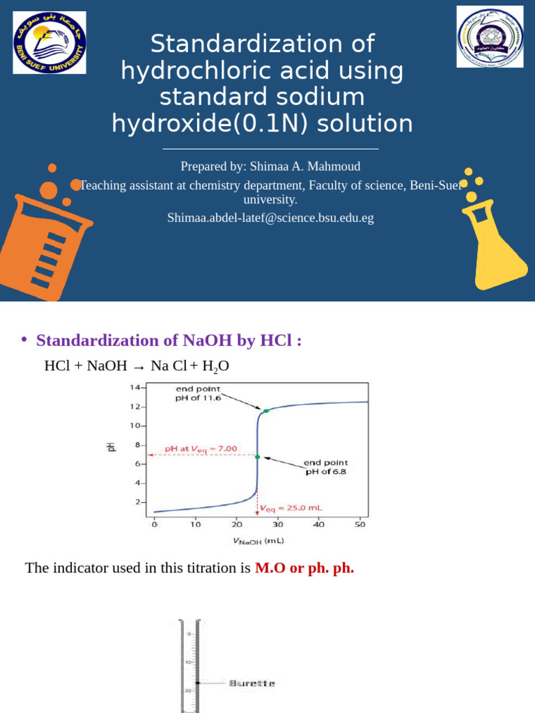 Standardizing HCl with NaOH Titration | PDF