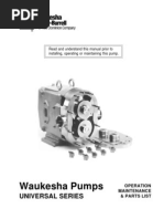 Pumps_Positive Displacement_Rotary_Waukesha Universal Service Manual