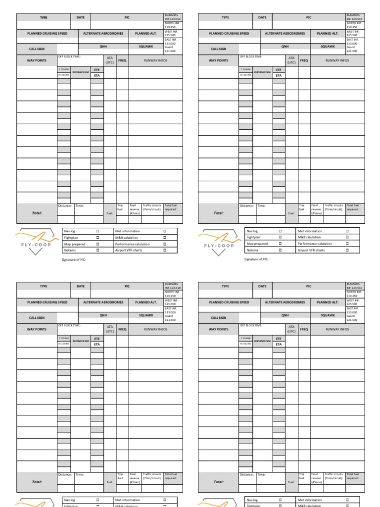 NavigationLog Ver1.0 | PDF | Transport | Aircraft