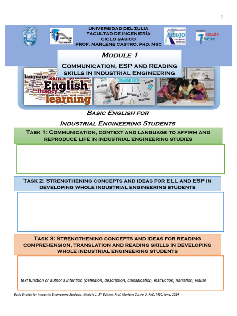 Basic English for Industrial Engineers | PDF | English As A Second Or ...