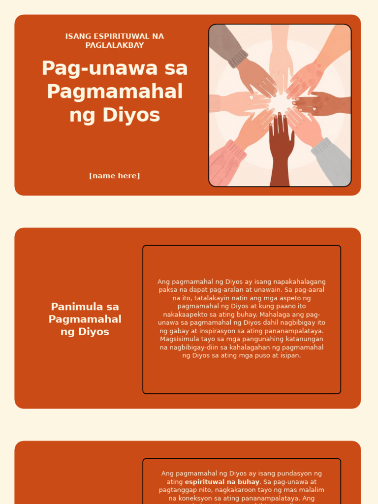 Pag-Unawa Sa Pagmamahal NG Diyos Esp10 Modyul 2 | PDF