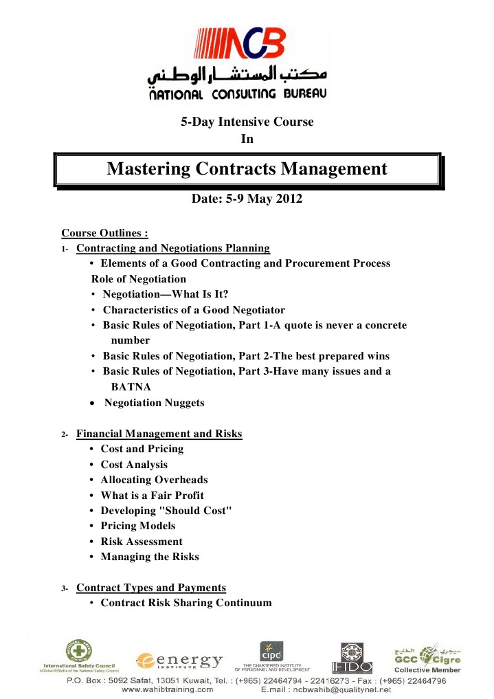 Contract Management | PDF