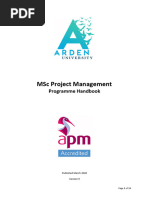 MSc Project Management Overview at UWS | PDF | Academic Degree | Master ...