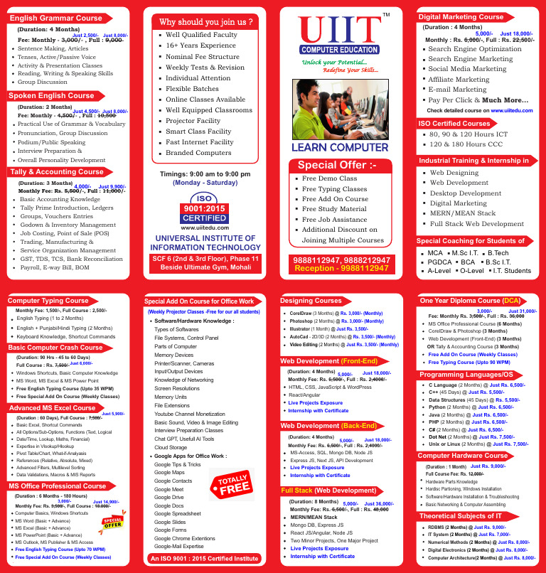 Comprehensive IT & Digital Courses | PDF | Microsoft Access | Software
