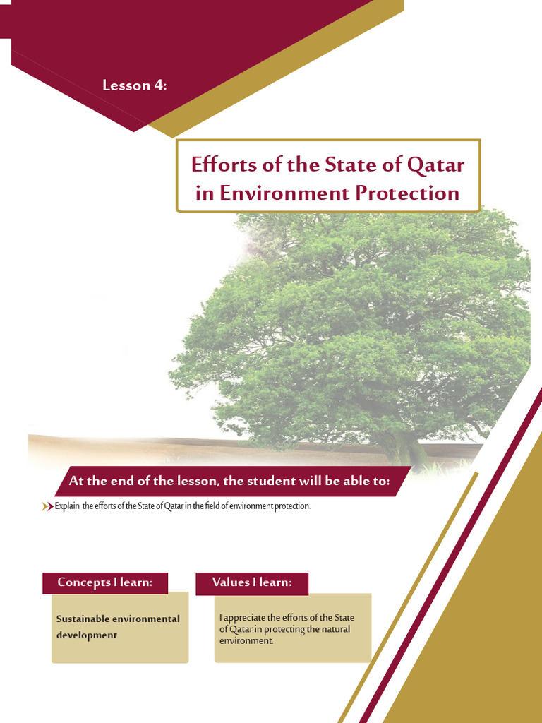 Qatar's Commitment to Environmental Protection | PDF | Qatar | Waste