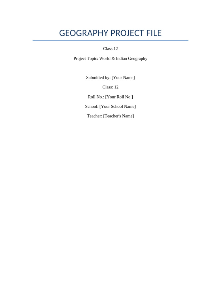 World & Indian Geography Overview | PDF | Forests | Earth Sciences