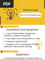 Tupperware Microwave Rice Maker Guide | PDF | Rice | Cooking