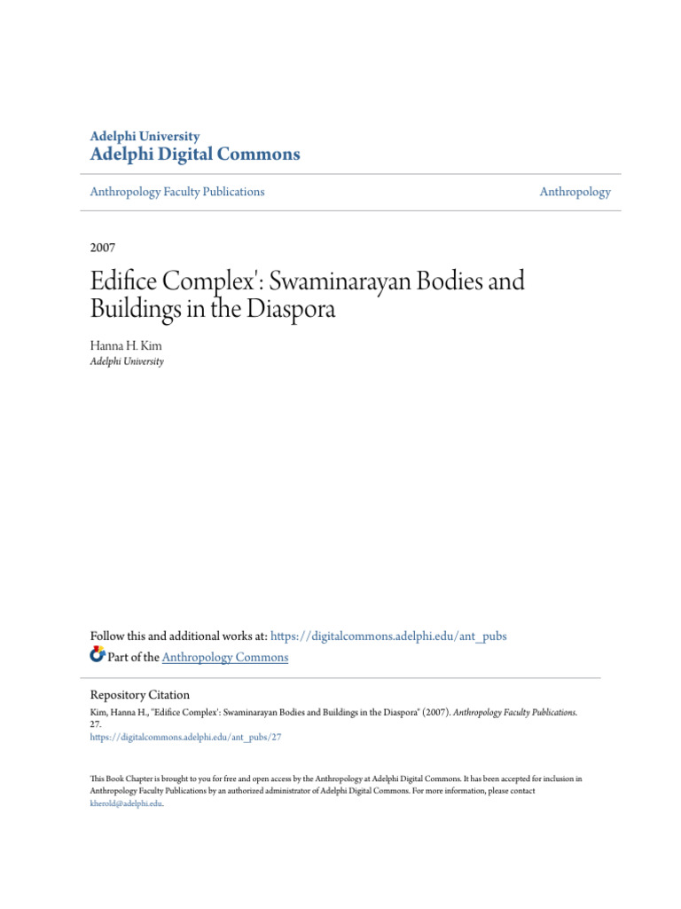 Edifice Complex U27 Swaminarayan Bodies | PDF