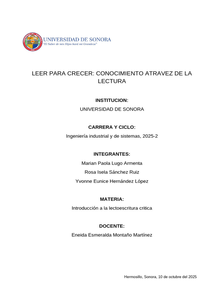 Importancia de la Lectura en el Aprendizaje | PDF | Literatura ...