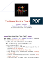 The Binary Blocking Flow Algorithm: Goldberg