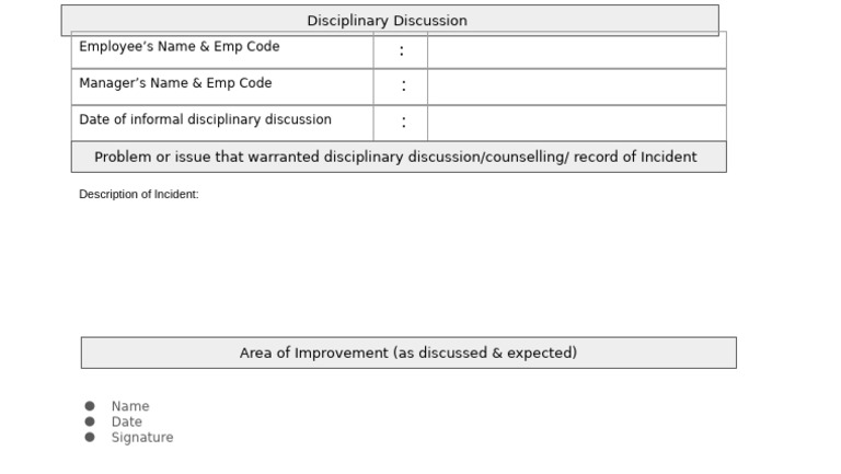 Disciplinary Discussion | PDF
