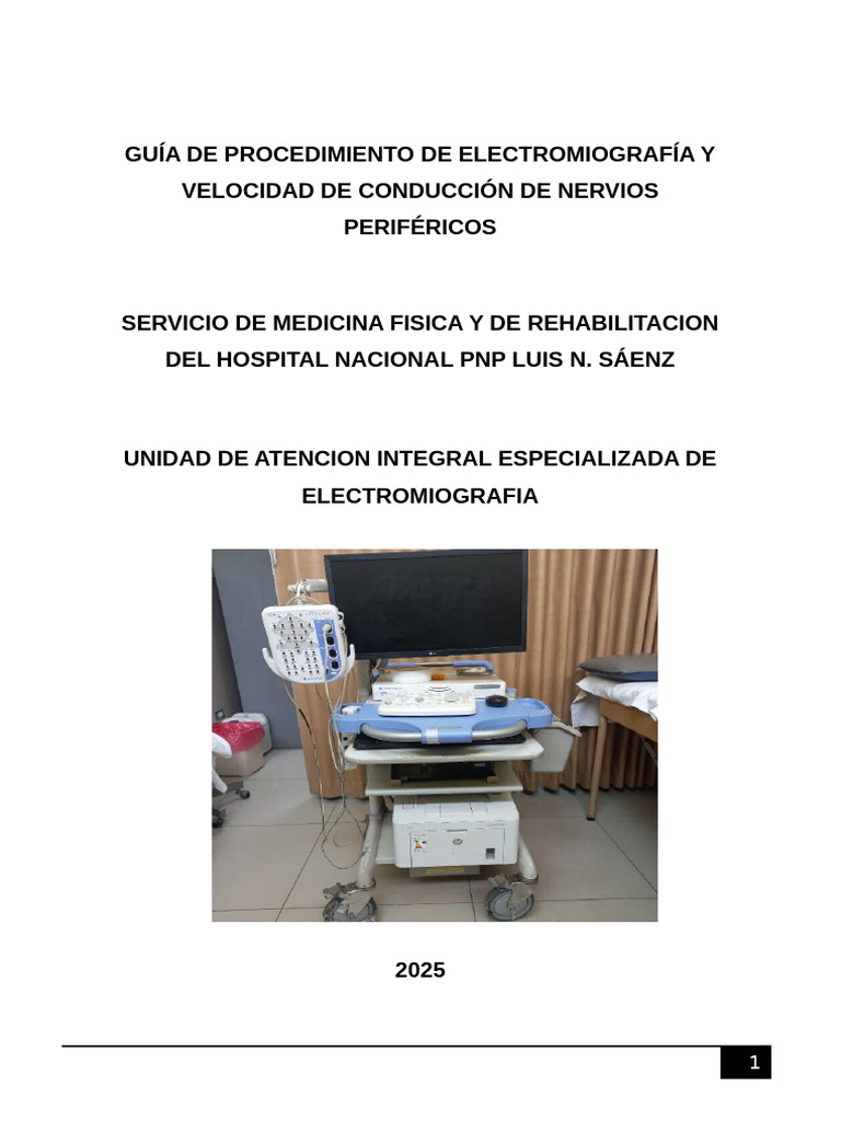 Guía de Electromiografía y Conducción Nerviosa | PDF | Electromiografia ...