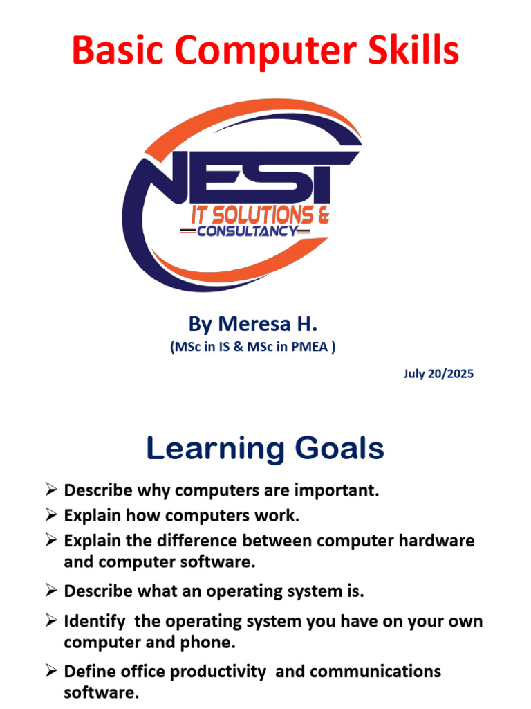 01 Basic Bomputer Skill | PDF