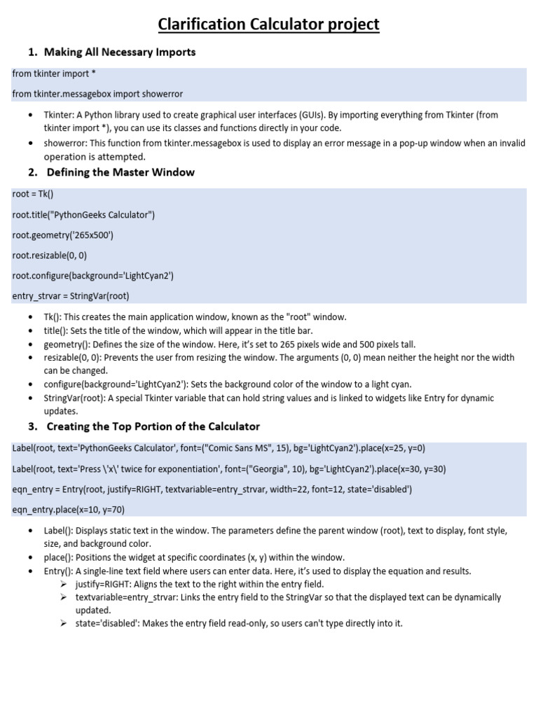 Clarification Calculator Project | PDF | Computer Programming ...
