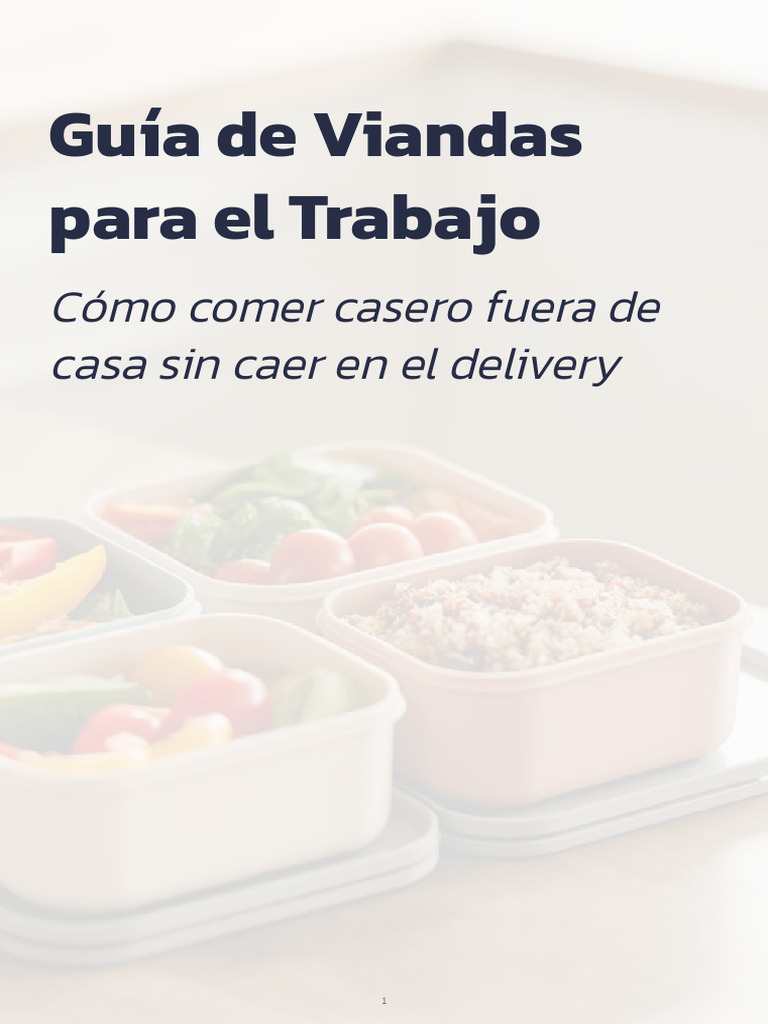 Viandas Saludables para Llevar al Trabajo | PDF | ensalada | Alimentos