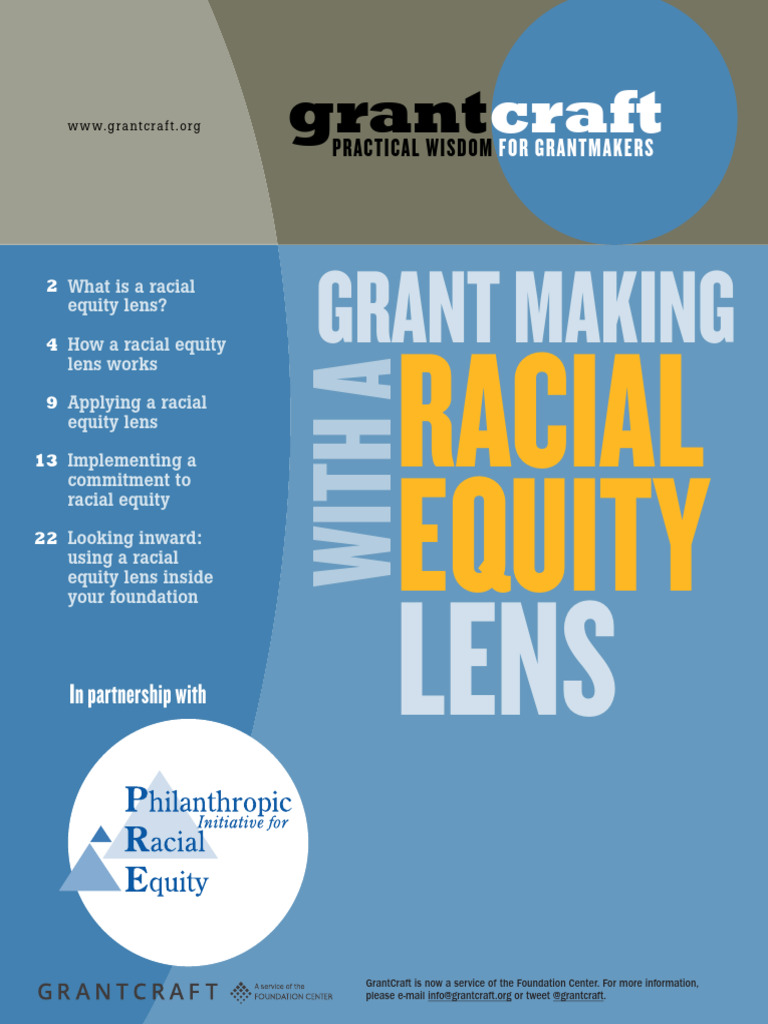 Racial Equity in Grant Making Guide | PDF | Race (Human Categorization ...