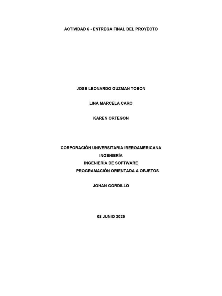 Actividad 6 - Entrega Final Del Proyecto | PDF | Mi sql | Bases de datos