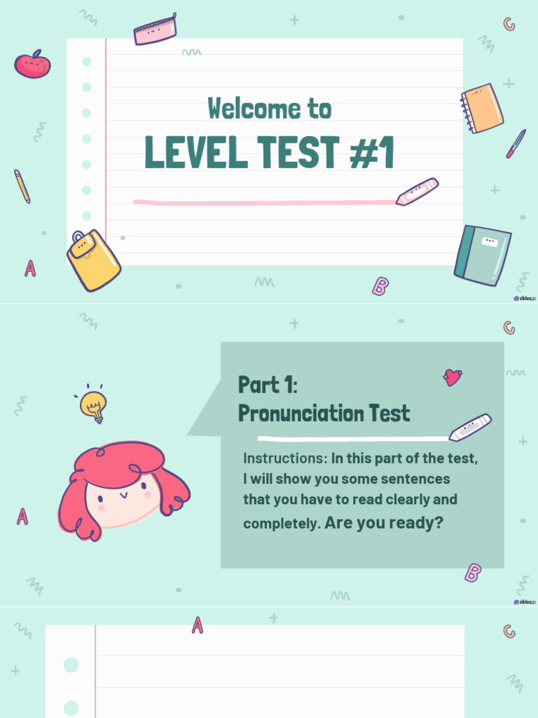 Level Test 01 v06 | PDF