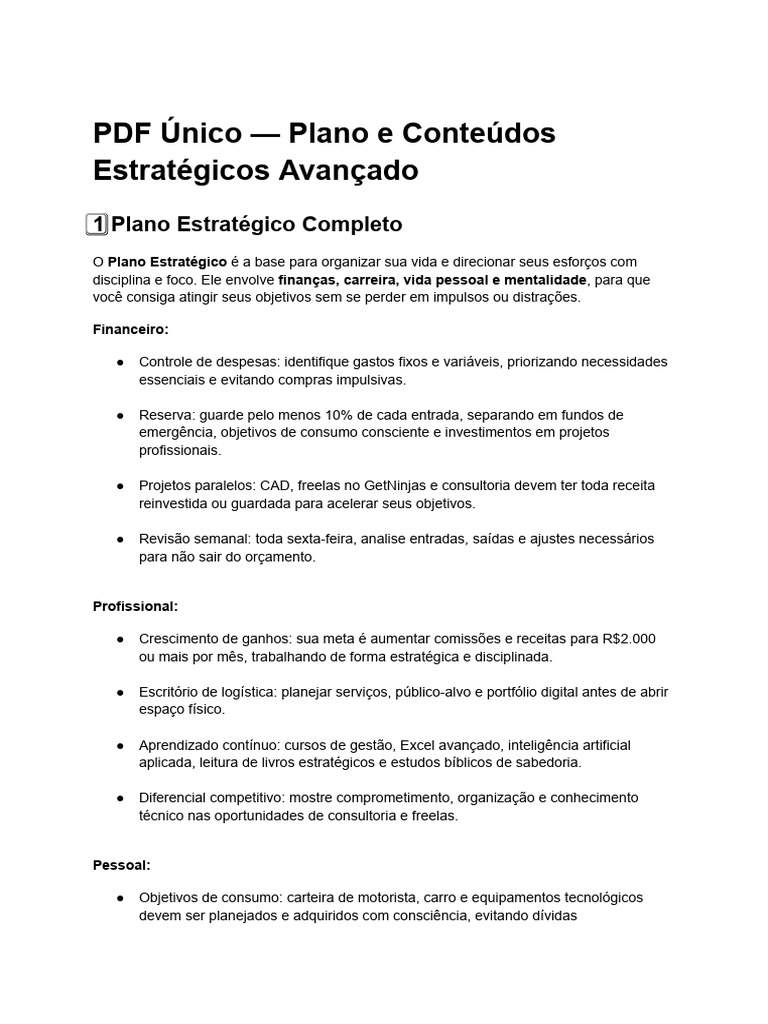 Guia Completo de Planejamento Estratégico | PDF | Logística