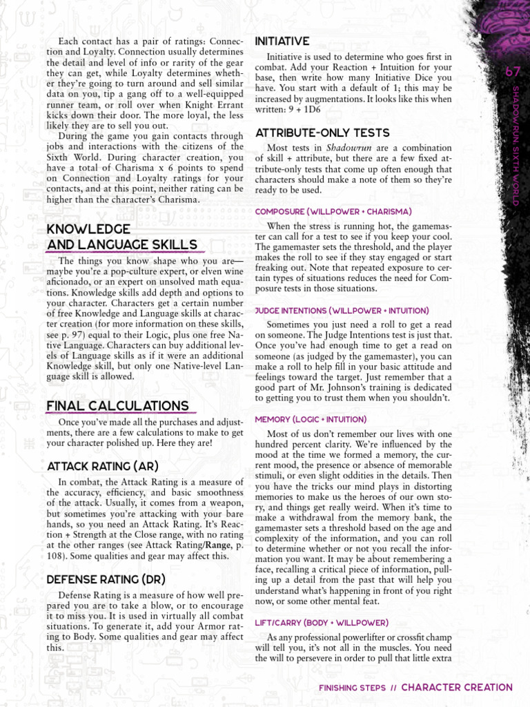 Shadowrun, Sixth World Core Rulebook (Catalyst Game Labs) (Z-Library ...