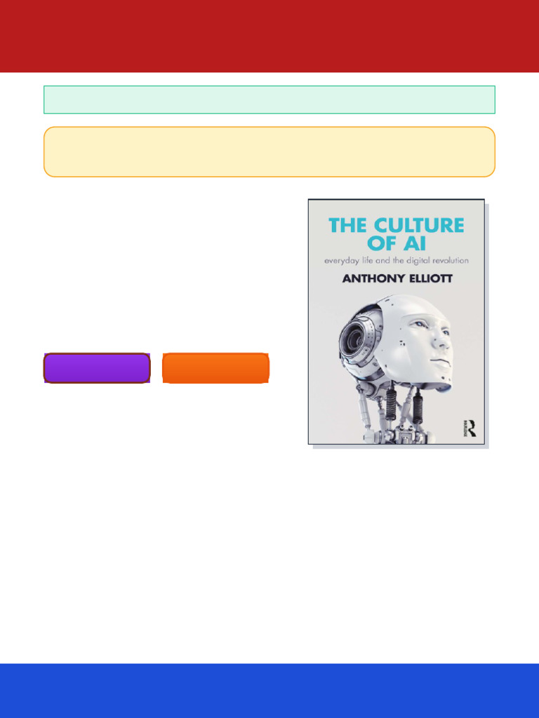 The Culture Of AI Everyday Life And The Digital Revolution Anthony ...