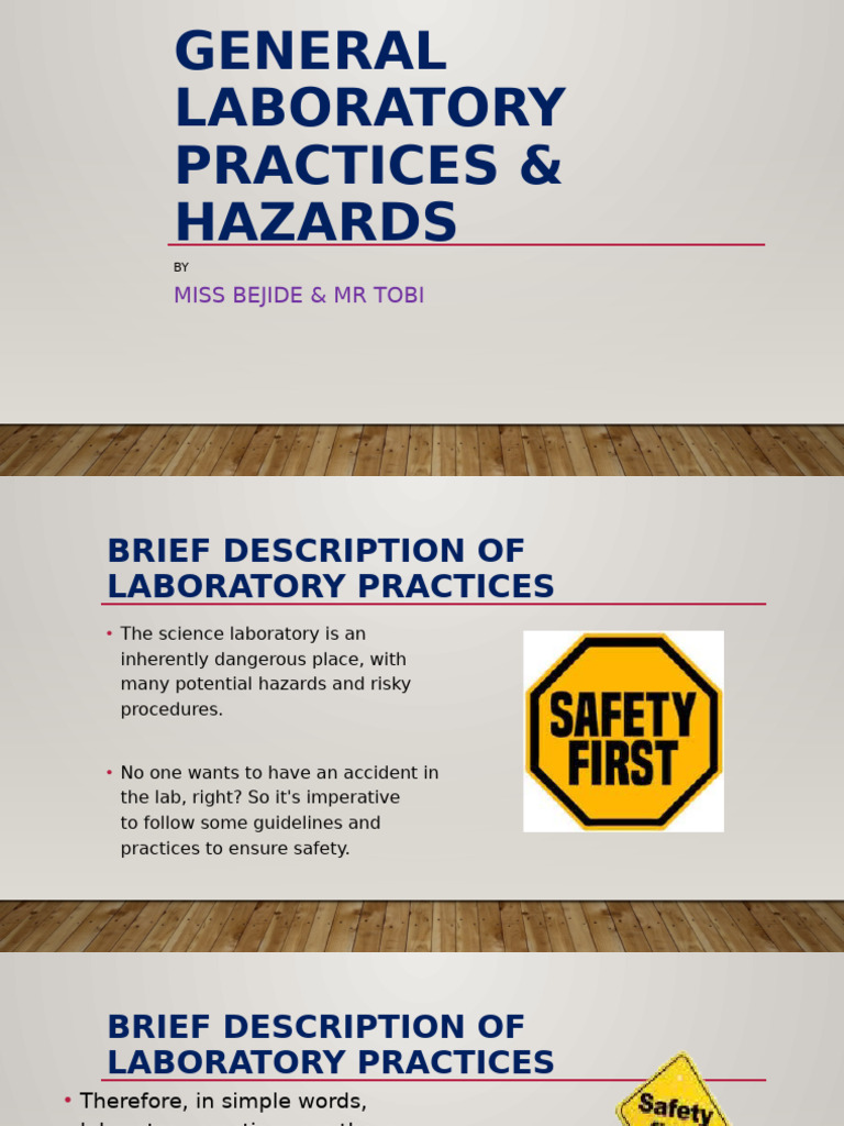 Laboratory Safety Practices and Hazards | PDF | Hazards | Personal ...