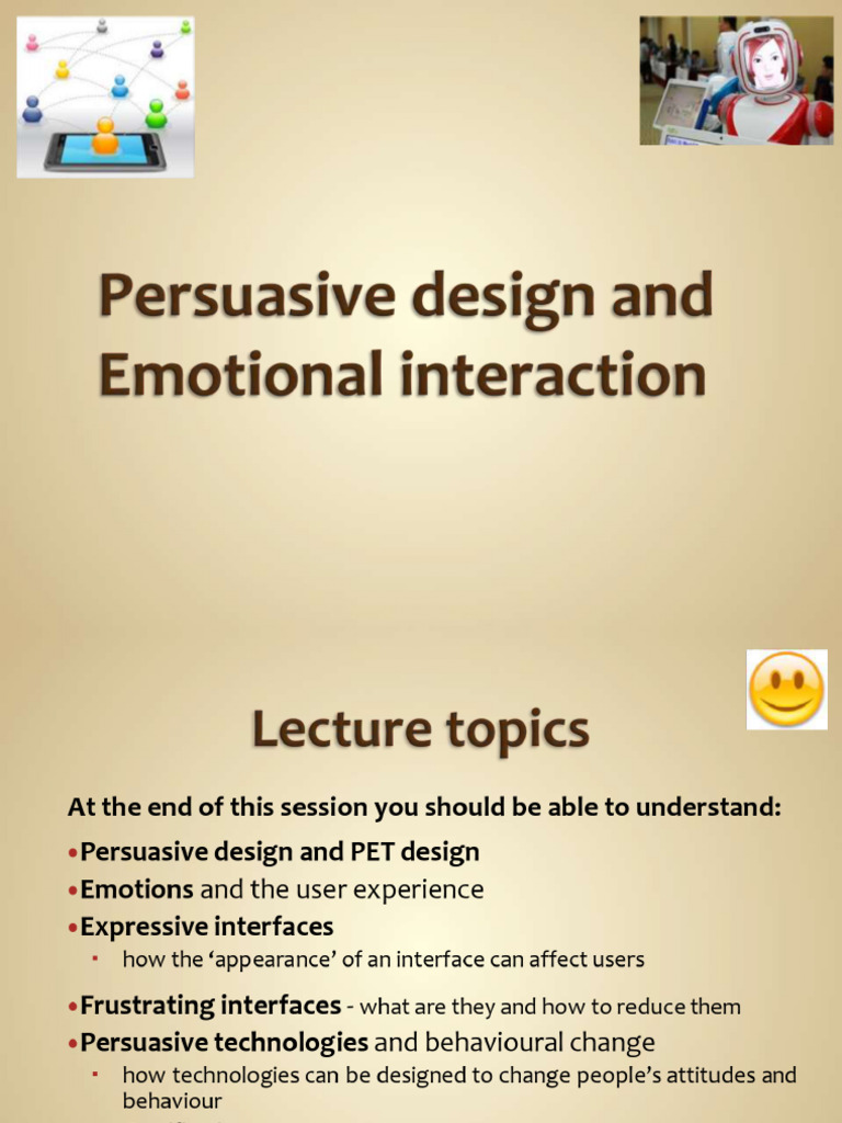 Persuasive Design & Emotional Interaction Insights | PDF | User ...