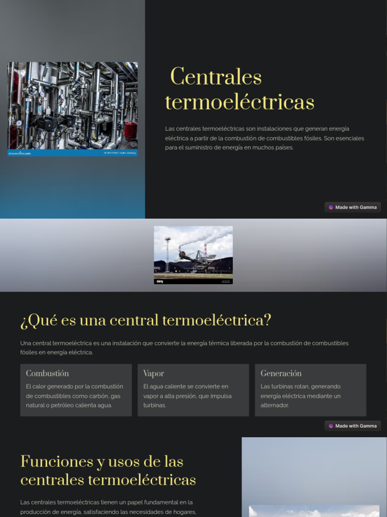 Centrales Termoelectricas | PDF | Ingenieria Eléctrica | Energía renovable