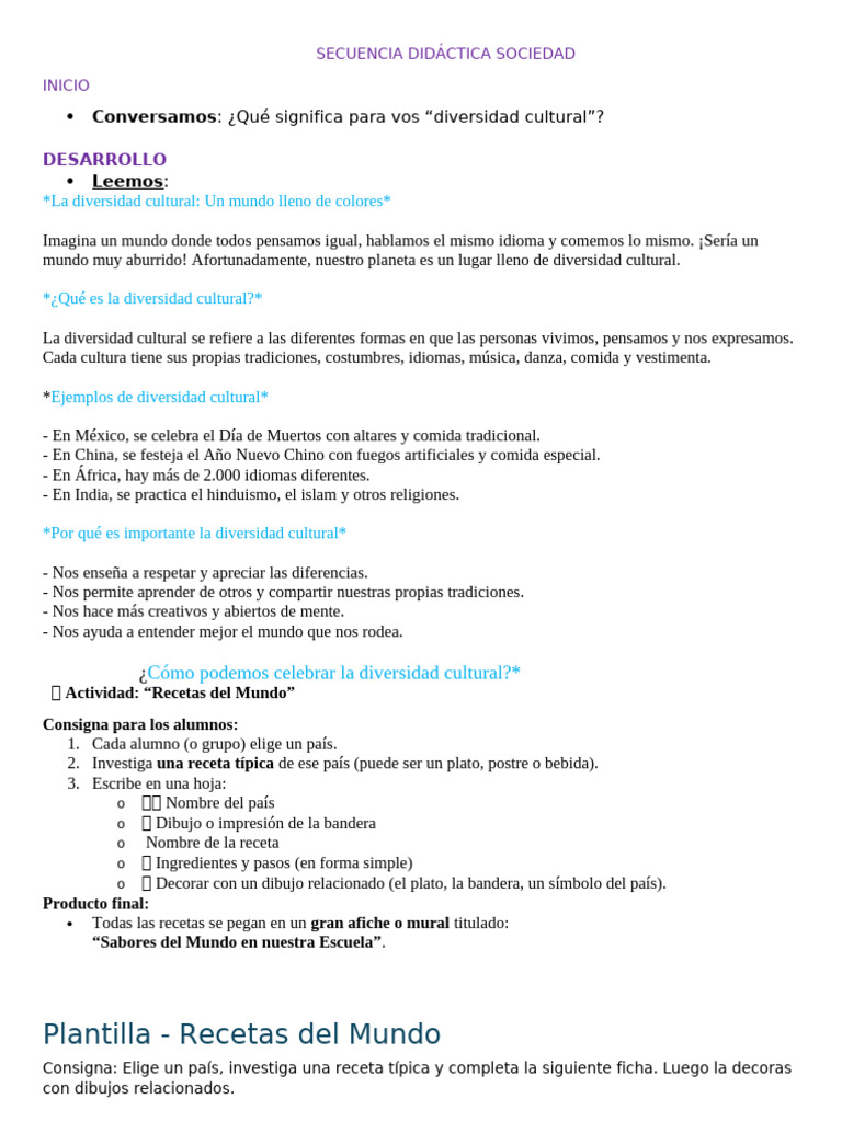 Diversidad Cultural en la Educación | PDF