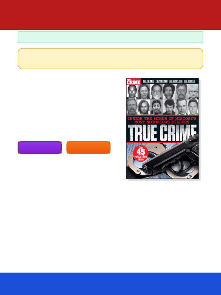 True Crime Second Edition Wilson Ebook Digital Print Edition | PDF ...