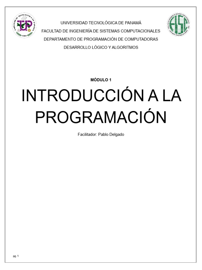 Apuntes Modulo 1 - Cap 1 | PDF | Algoritmos | Programa de computadora