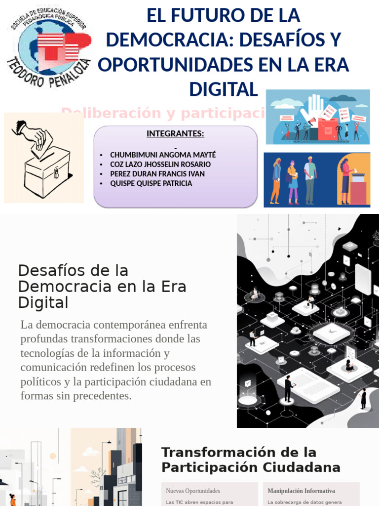 El Futuro de La Democracia Desafíos y Oportunidades en La Era Digital ...