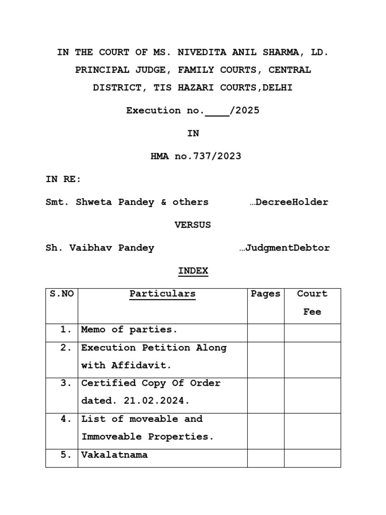 Shweta Pandey Execution | PDF | Affidavit